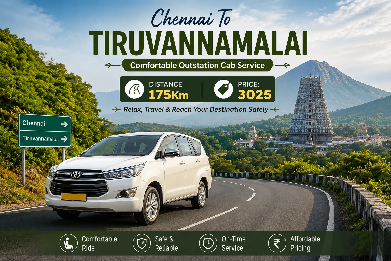 Book Chennai To Tiruvannamalai Cabs